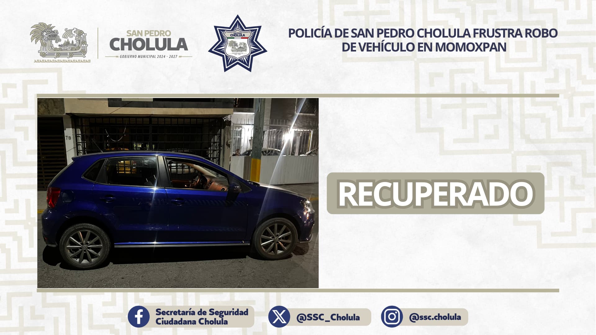 Policías y ladrones protagonizan balacera en Cholula