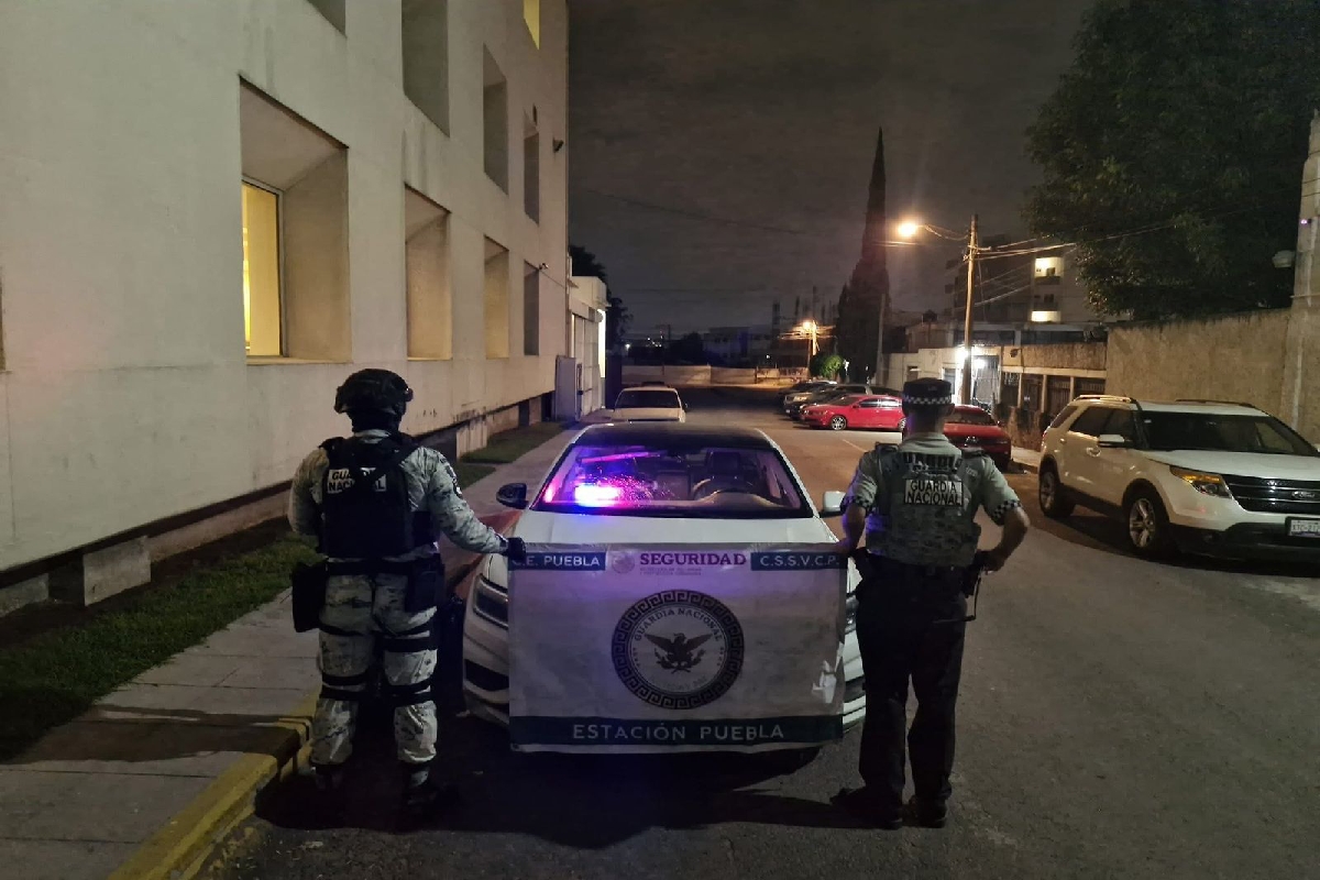Guardia Nacional incauta patrulla falsa en Amozoc; era utilizada para asaltar
