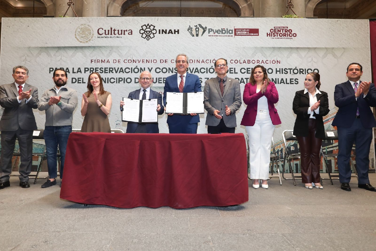 Gobierno de la Ciudad e INAH sellan alianza para mejorar servicios en el Centro Histórico