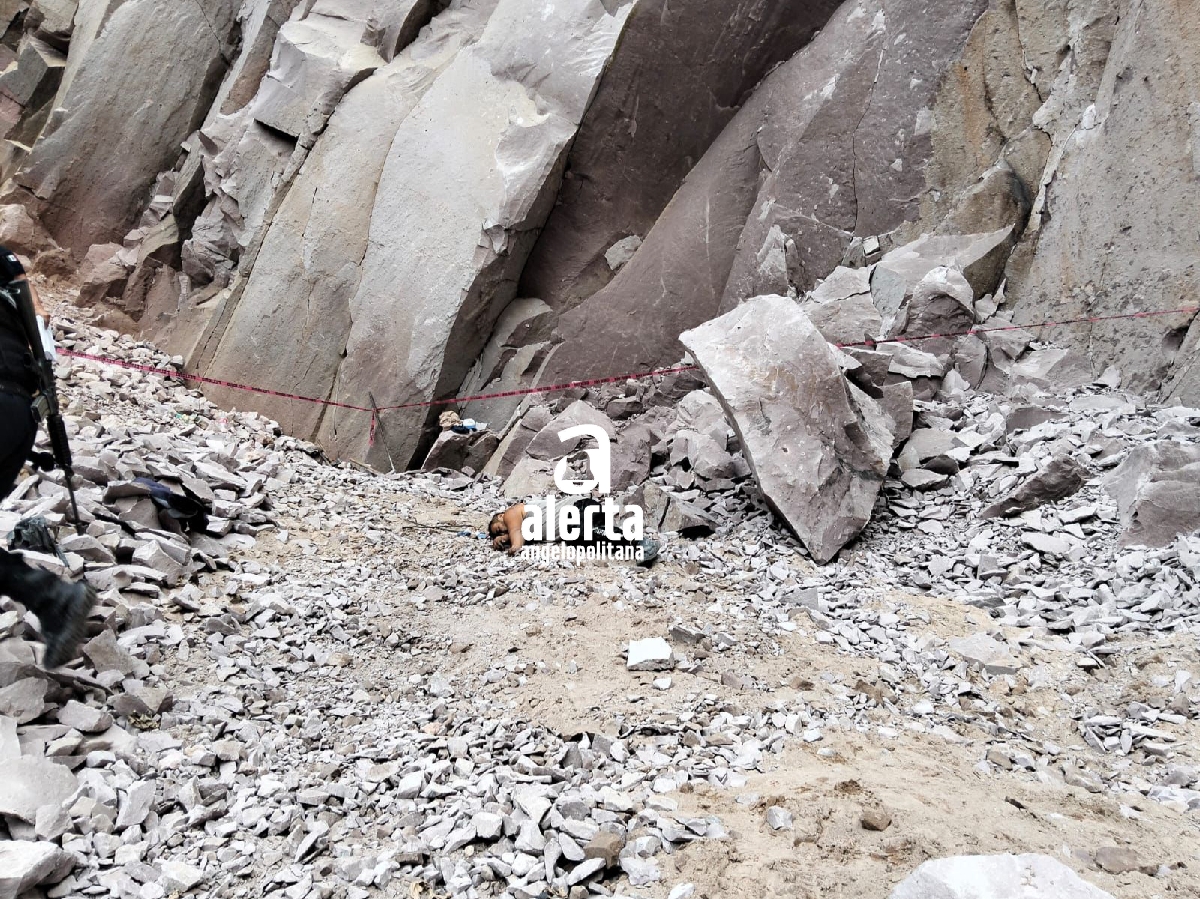 Muere hombre al ser aplastado por una roca en Xiutetelco