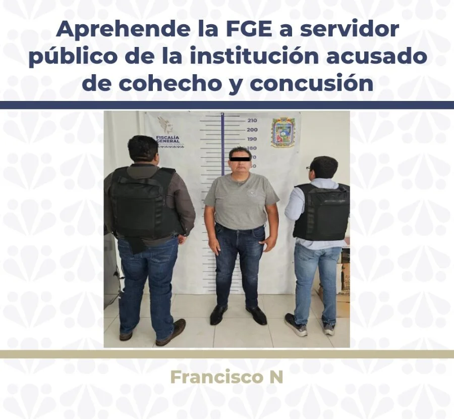 Detienen agente del MP; pidió 20 mil pesos por mujer localizada en Tehuacán