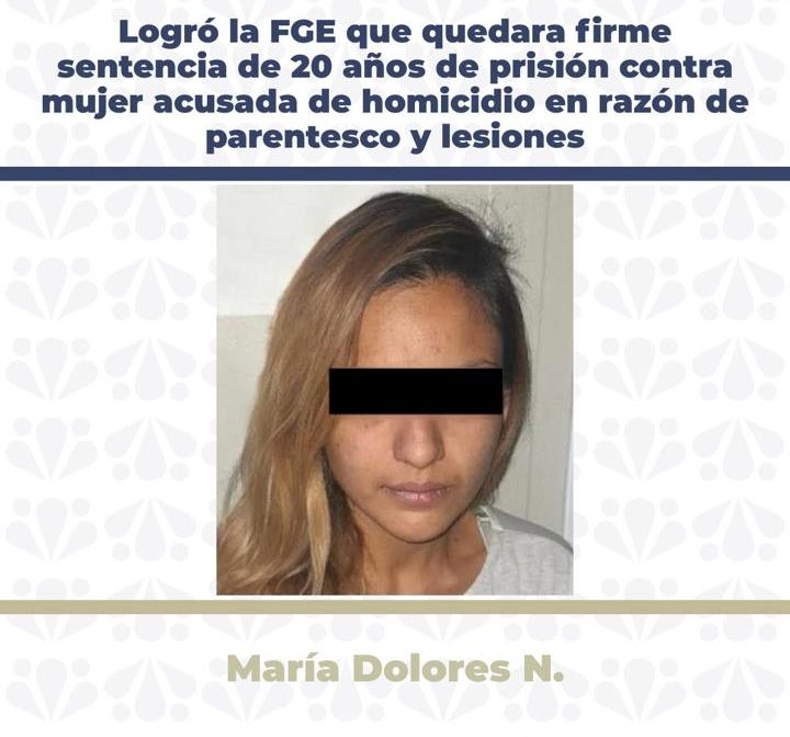 Mamá mata a su hija a golpes; pasará 20 años en la cárcel