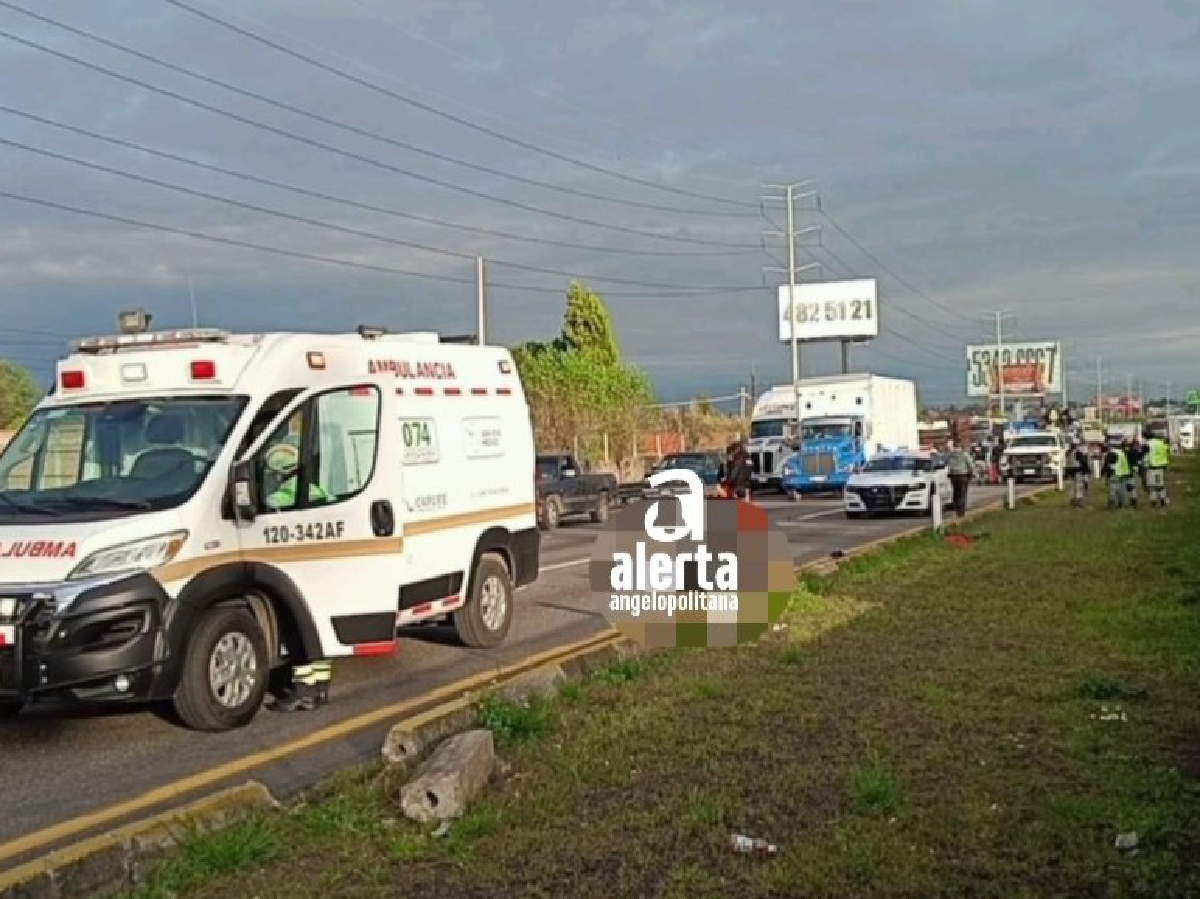Motociclista pierde la vida en la autopista México-Puebla