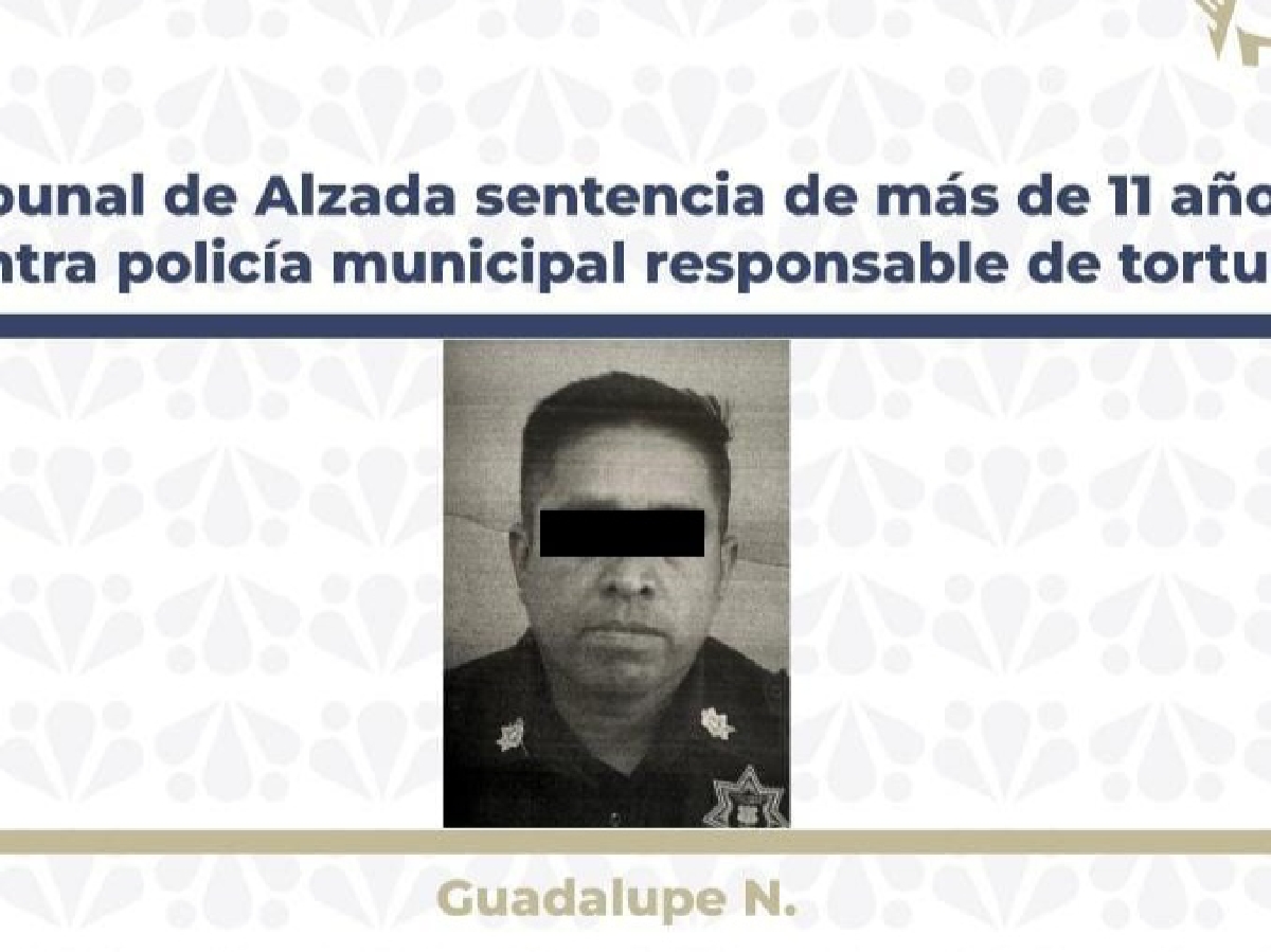 Policía torturador de Puebla pasará 11 años en la cárcel