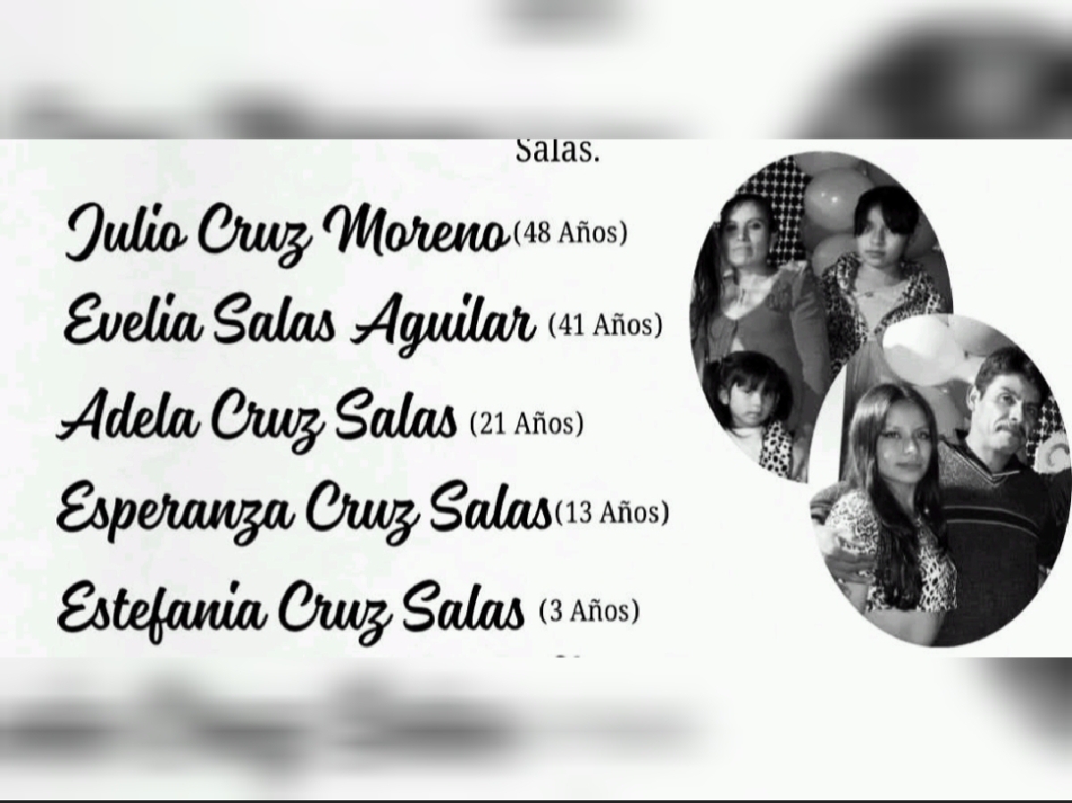 Familia Cruz Salas entre los fallecidos de Huauchinango; hay un menor desaparecido