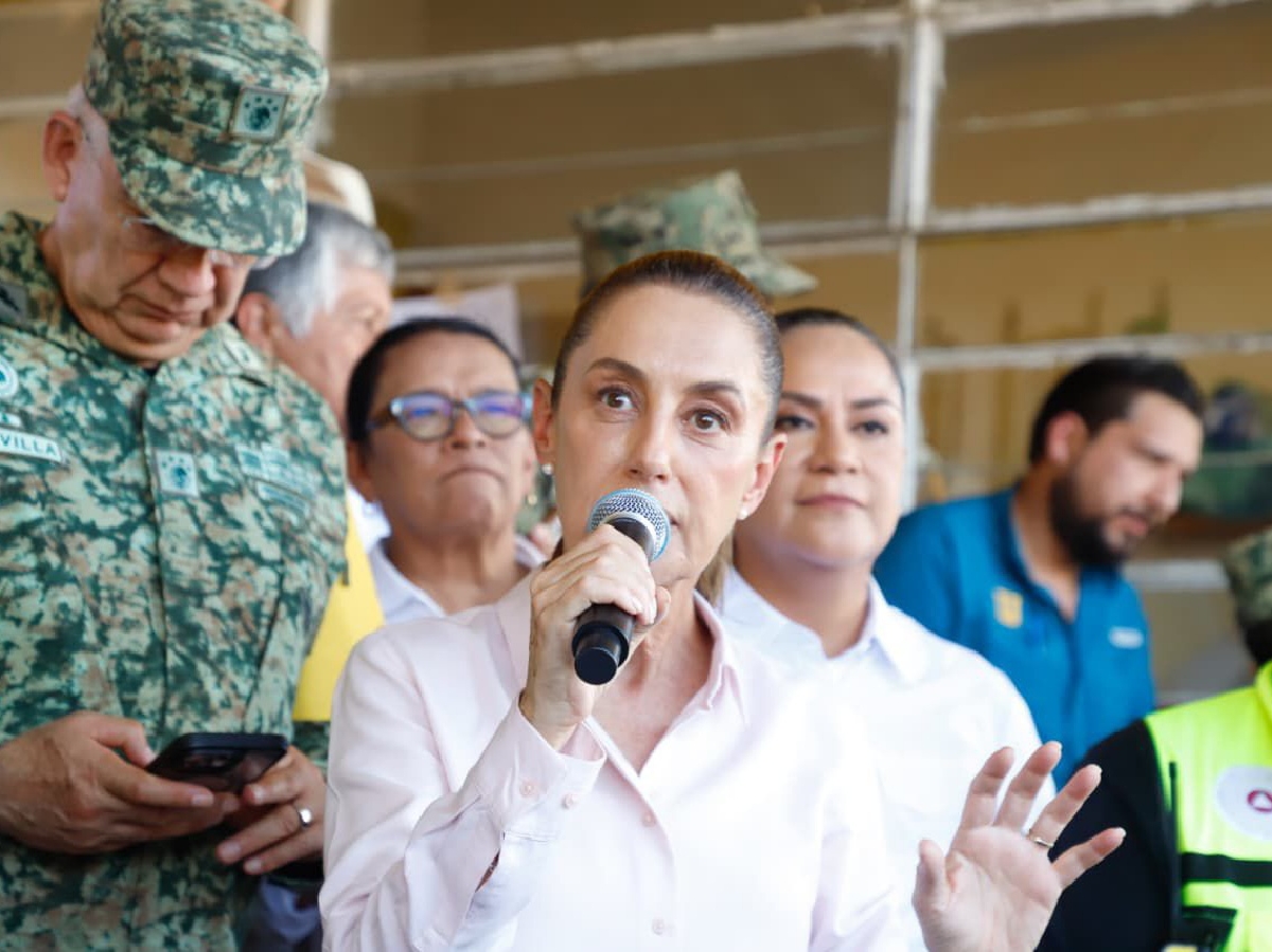 Viviendas de damnificados en Huauchinango serán reubicadas: Sheinbaum