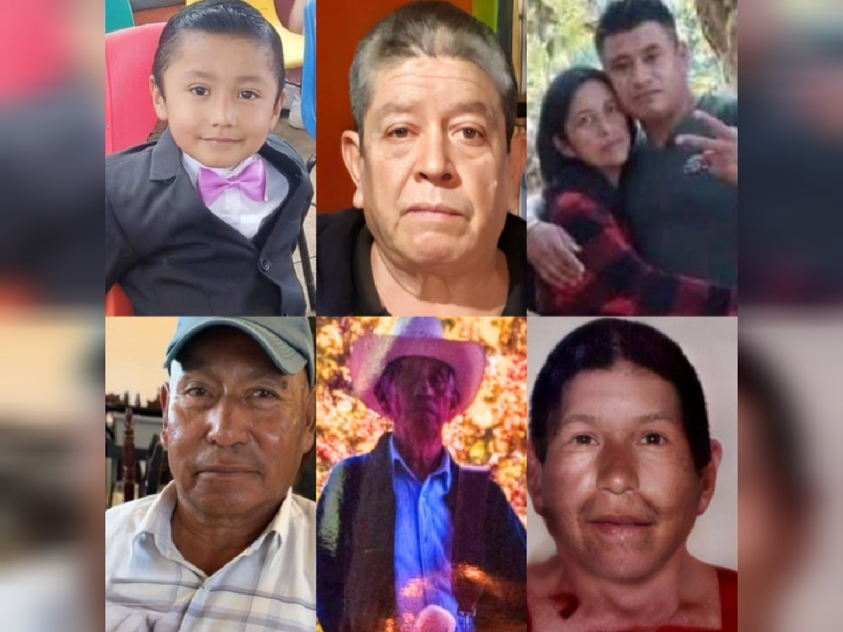 Revelan la identidad de las siete personas desaparecidas en la Sierra Norte