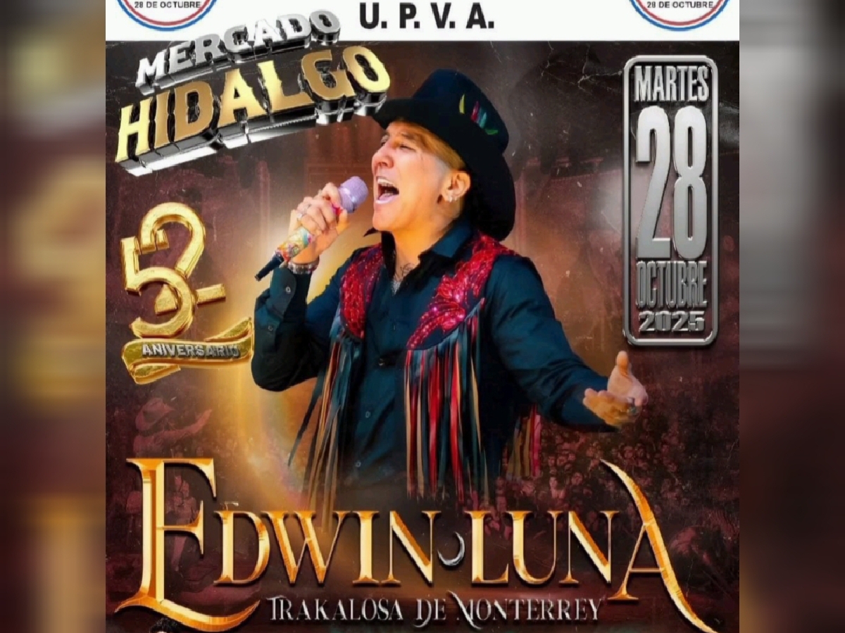 Vigilarán concierto de Edwin Luna ante amenazas