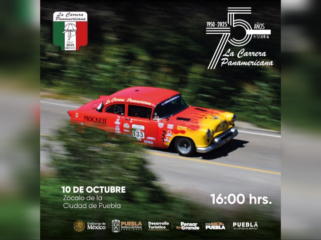 Puebla impulsa turismo y derrama económica con Carrera Panamericana