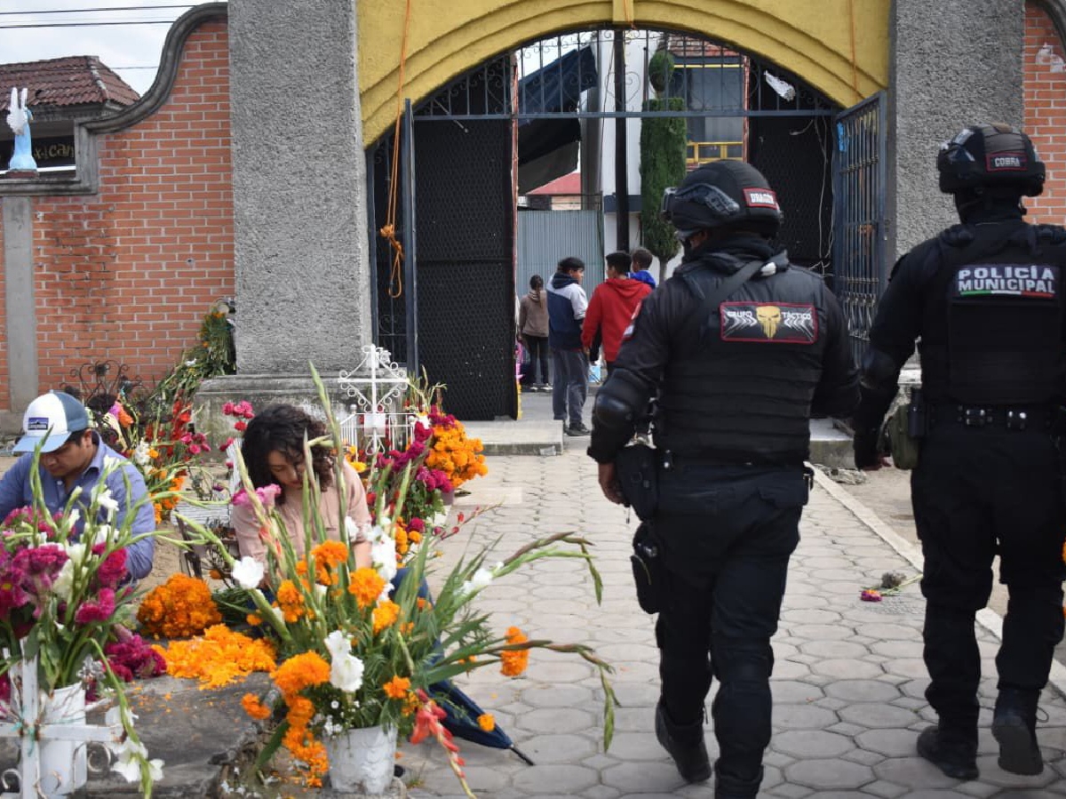 Saldo blanco en San Pedro Cholula durante las festividades del Día de Muertos
