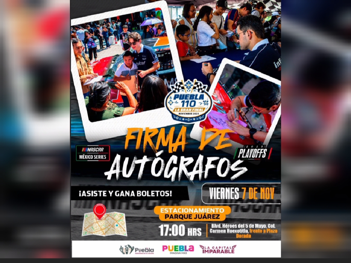 Gobierno de la Ciudad trae la emoción de NASCAR con firma de autógrafos