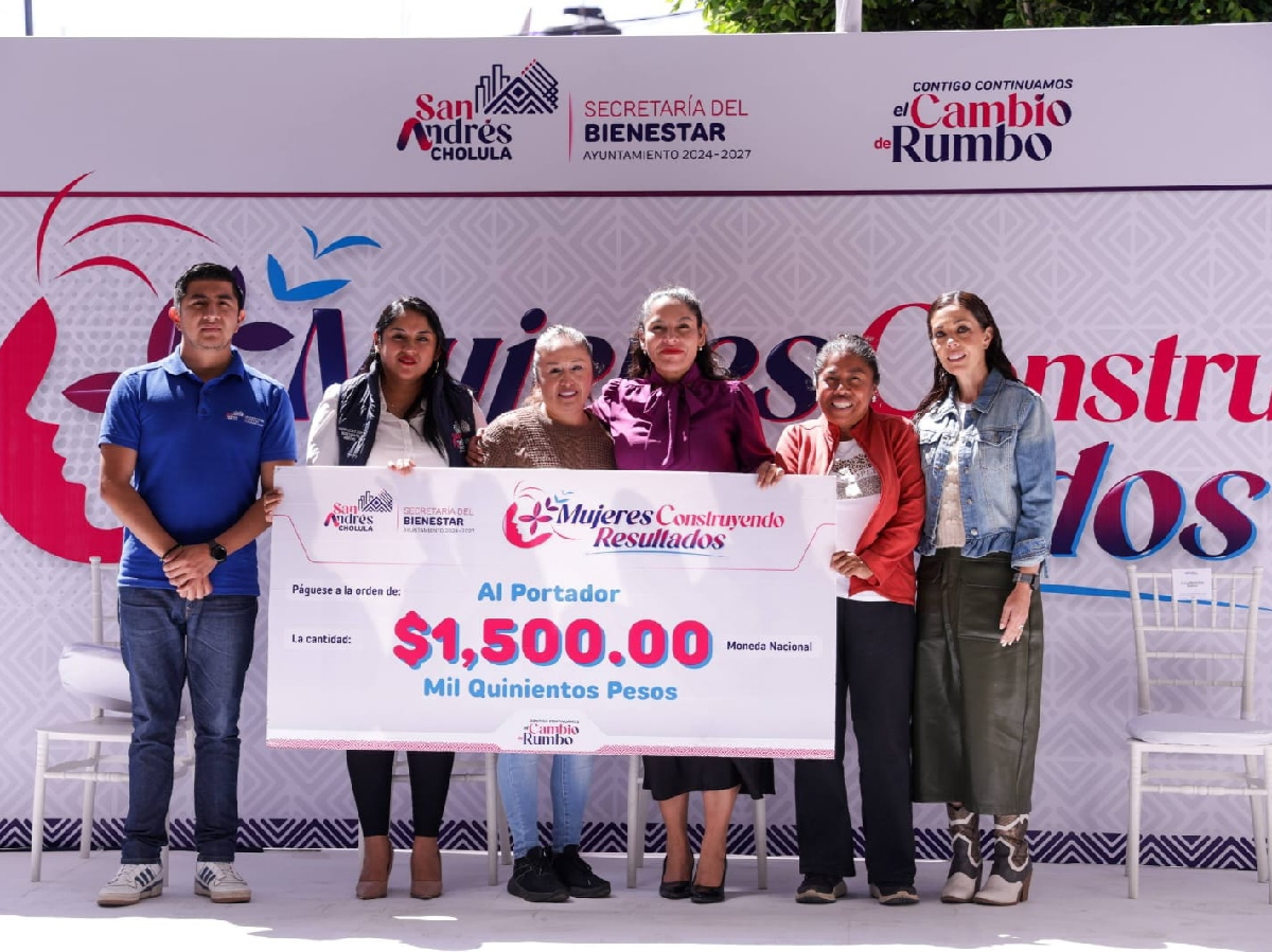 En San Andrés Cholula mujeres avanzan con capacitaciones y apoyos económicos