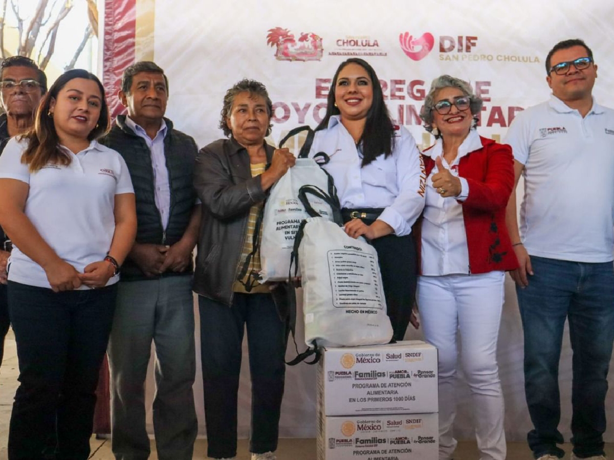 Entrega Tonantzin Fernández apoyos alimentarios a personas en situación vulnerable