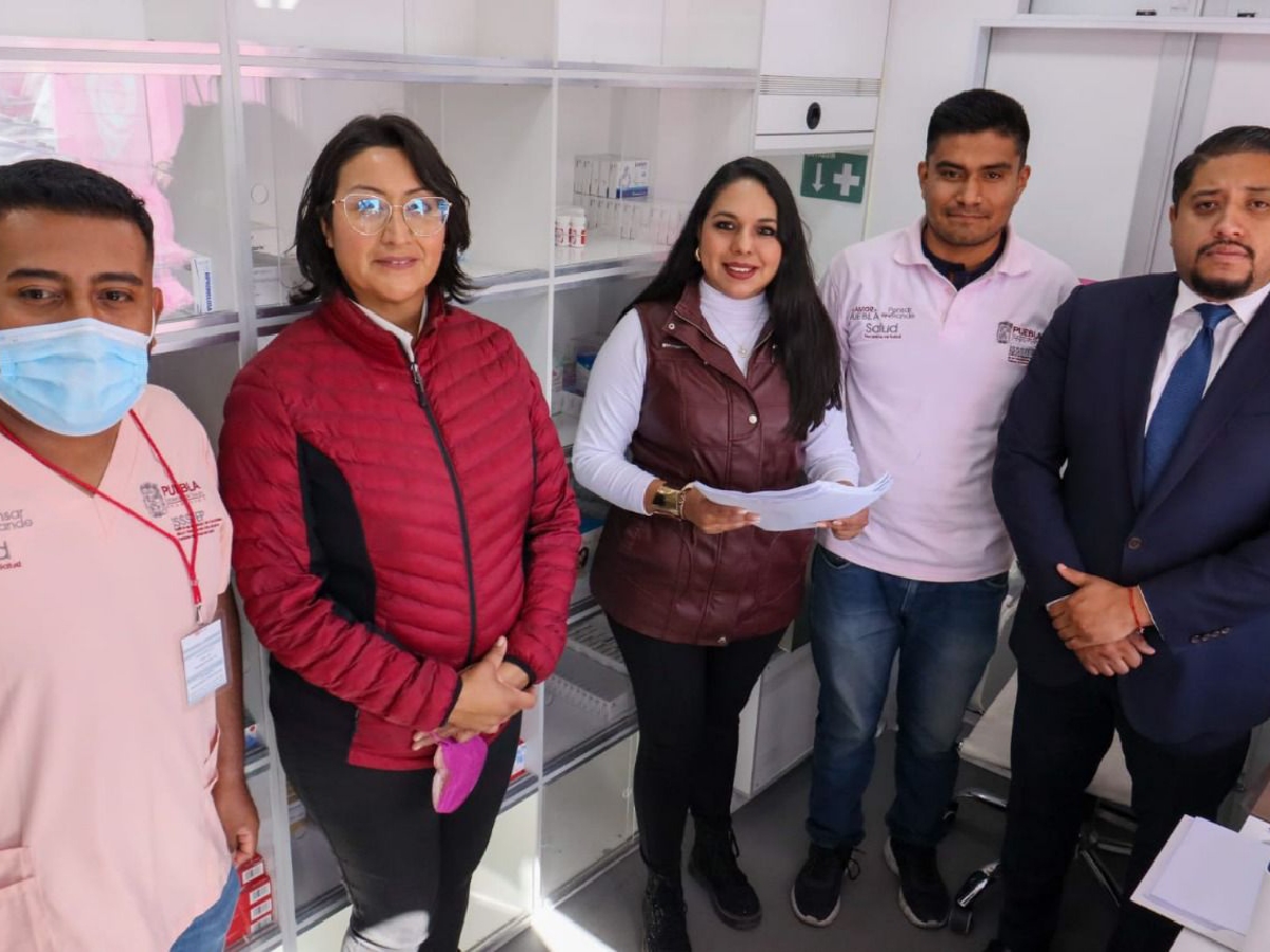 La Caravana de la Mujer ofrece servicios gratuitos de salud a las y los cholultecas