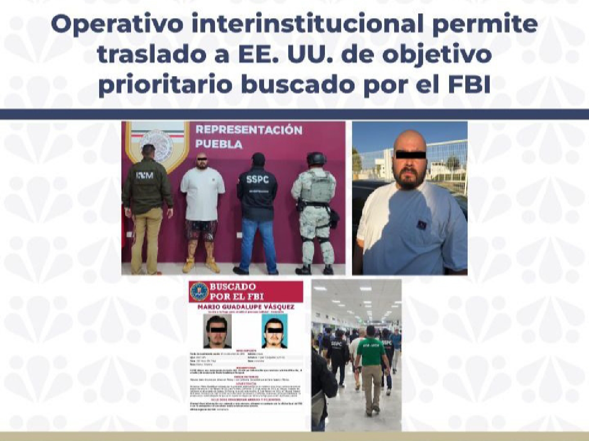 Detienen en Puebla a hombre que era buscado por el FBI