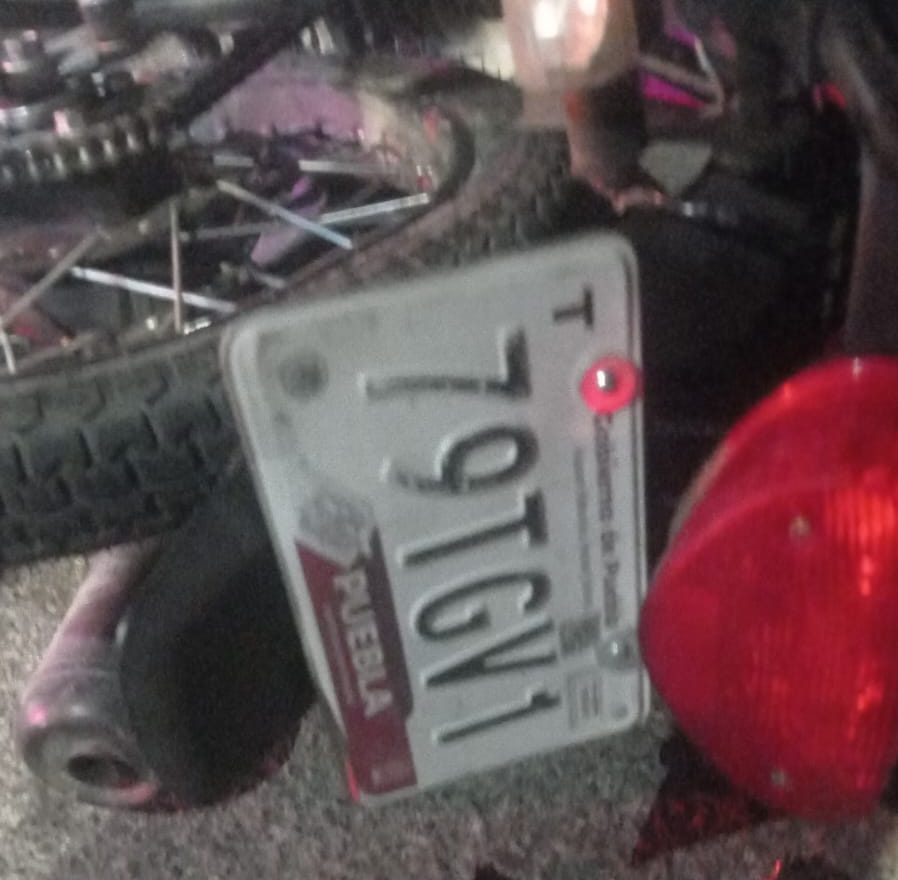 Motociclista casi muere entre Canoa y La Resurrección (FOTO)