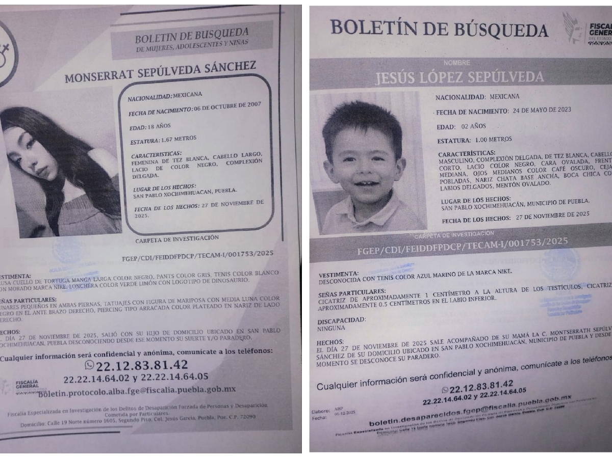 Monserrat y su hijo desaparecen; autoridades activan búsqueda