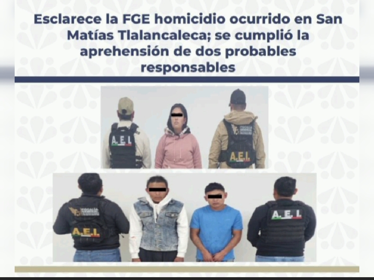 Detienen a tres personas por homicidio ocurrido en gimnasio de Tlalancaleca