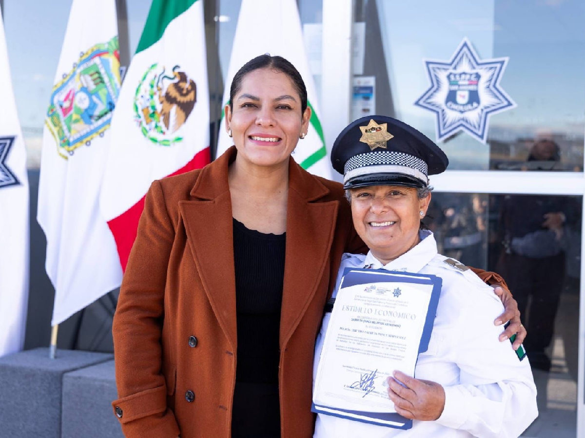 Reconoce Lupita Cuautle a Policía Municipal por su labor