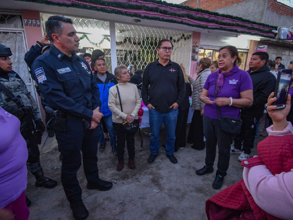 Mantiene SSC de Puebla proximidad en colonias al sur de la ciudad