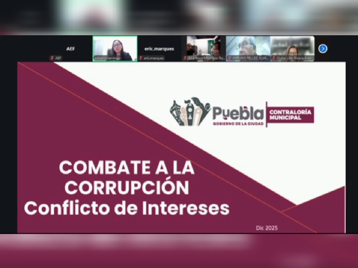 Capacita Contraloría Municipal a personas servidoras públicas en combate a la corrupción