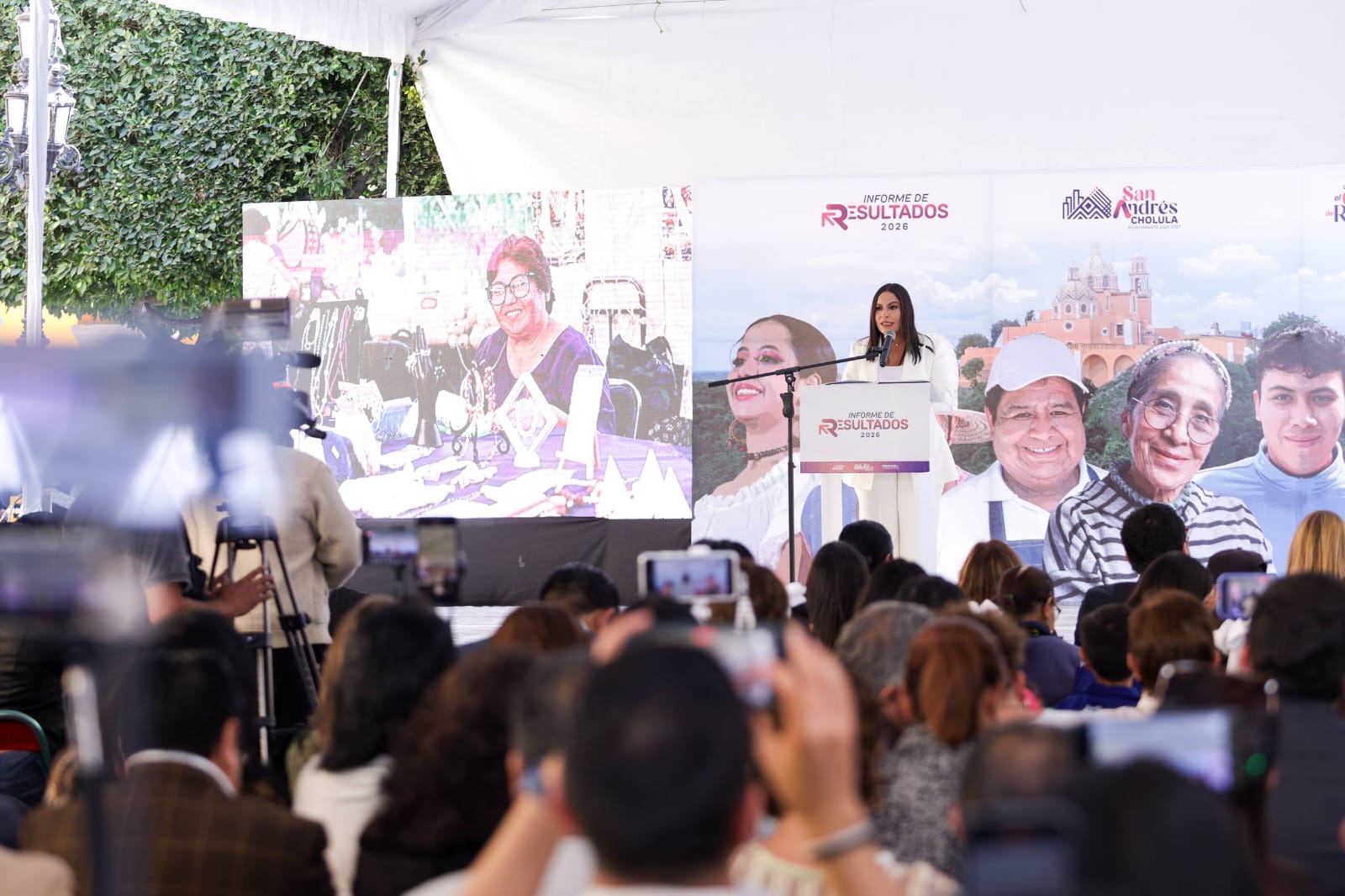 Lupita Cuautle presenta informe trimestral de 2025
