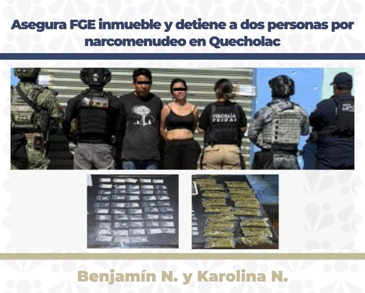 Detienen a dos en Quecholac por operar una cachimba