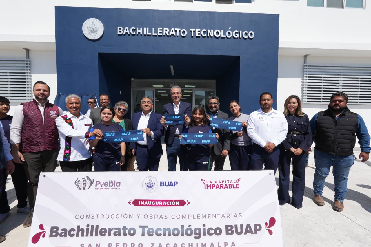 Encabeza Pepe Chedraui inauguración del Bachillerato Tecnológico BUAP