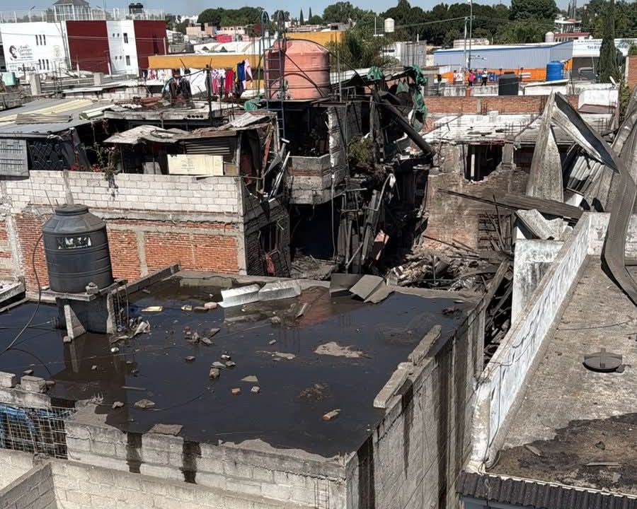 Explosión en baños de vapor en Cuautlancingo