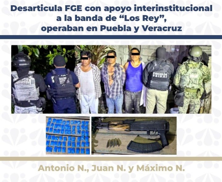 Desarticulan banda de “Los Rey”, operaban en Puebla y Veracruz