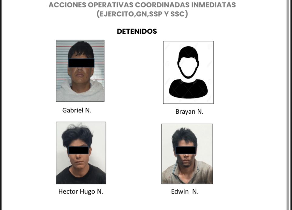 Ellos son los destenidos por ataque en El Despecho