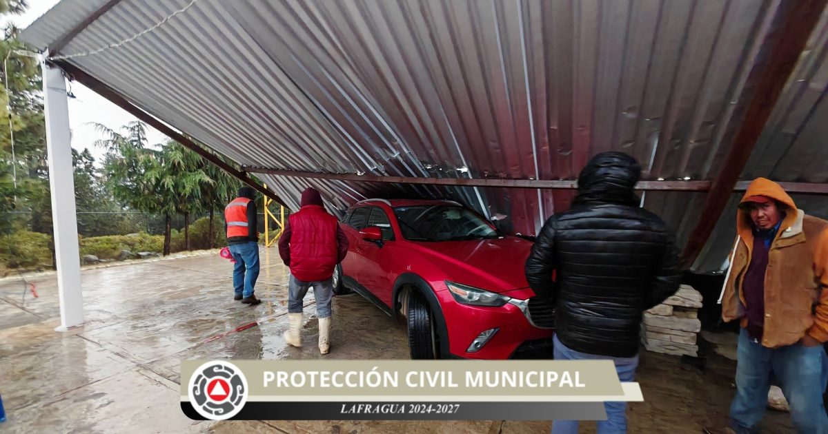 Granizada provoca daños en una primaria de Lafragua