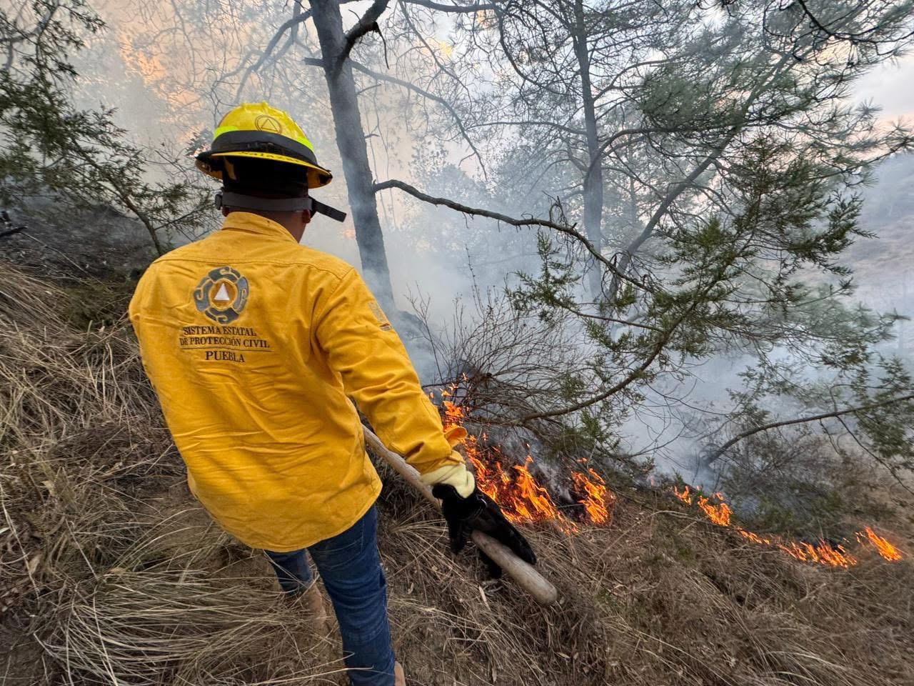 PC atiende más de 400 incendios en Puebla en 2026