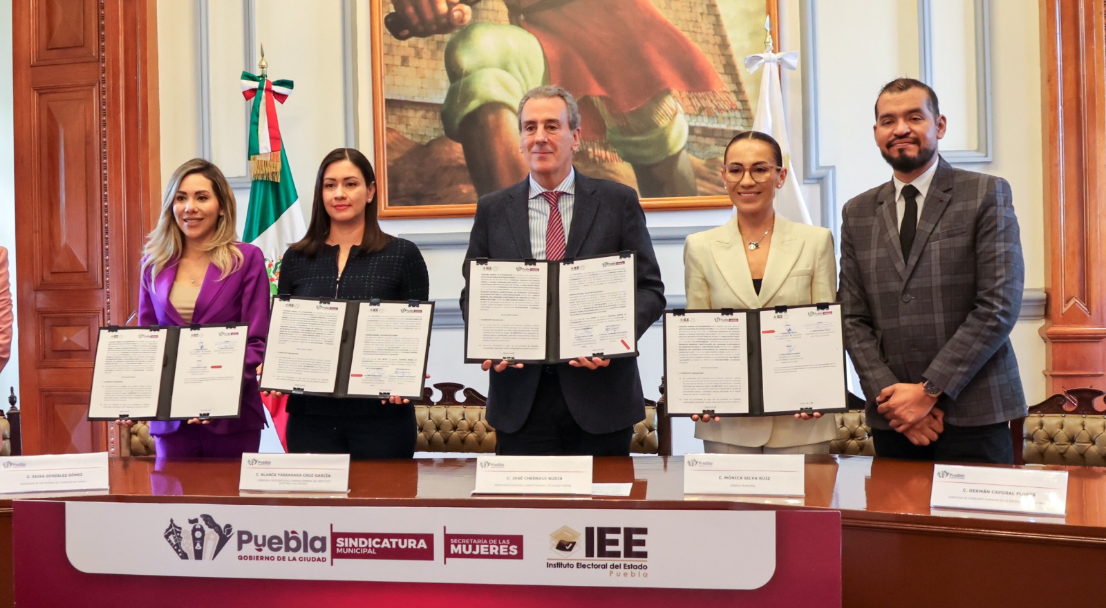 IEE y Gobierno Municipal de Puebla firman convenio para erradicar la violencia política en razón de género