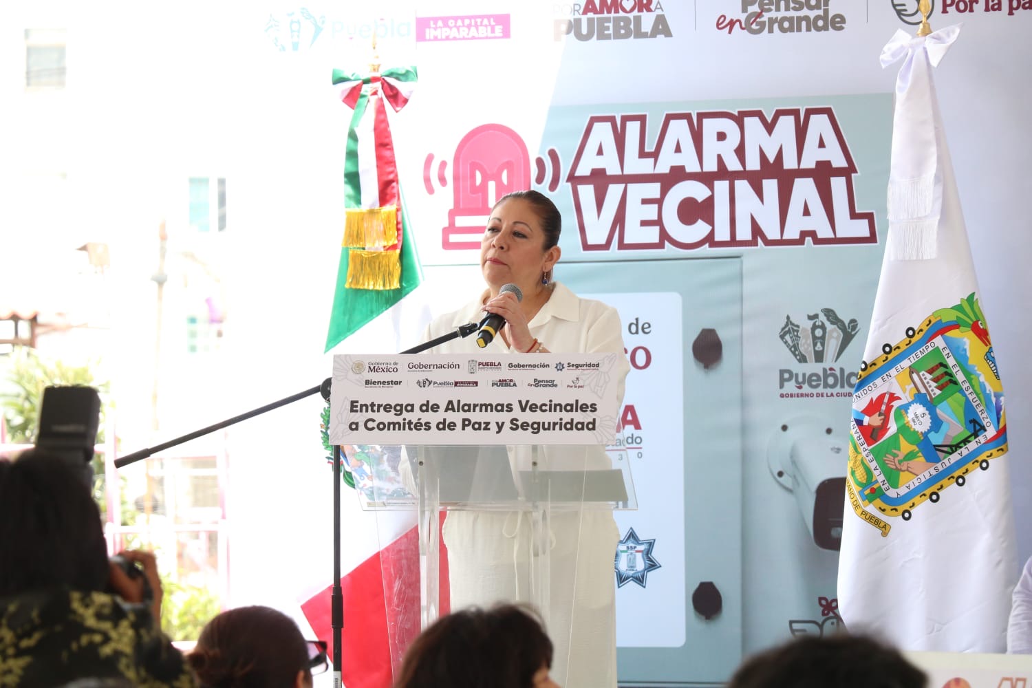 Alarmas vecinales se consolidan como estrategia eficaz de seguridad en Puebla