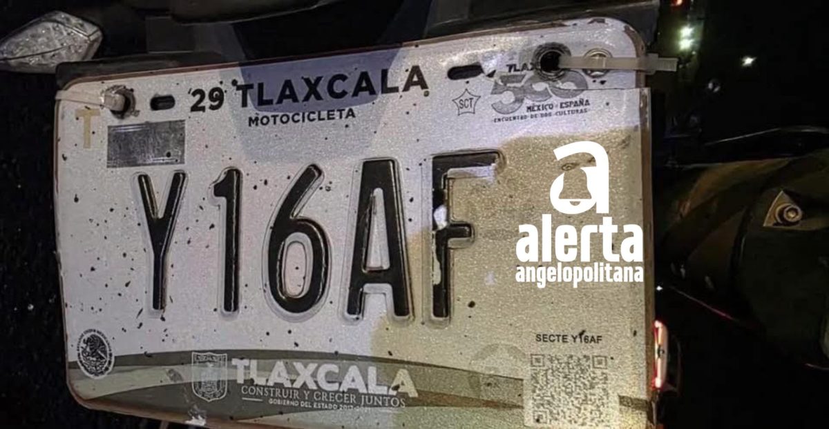Motociclista se estampa con particular en la Atlixcáyotl