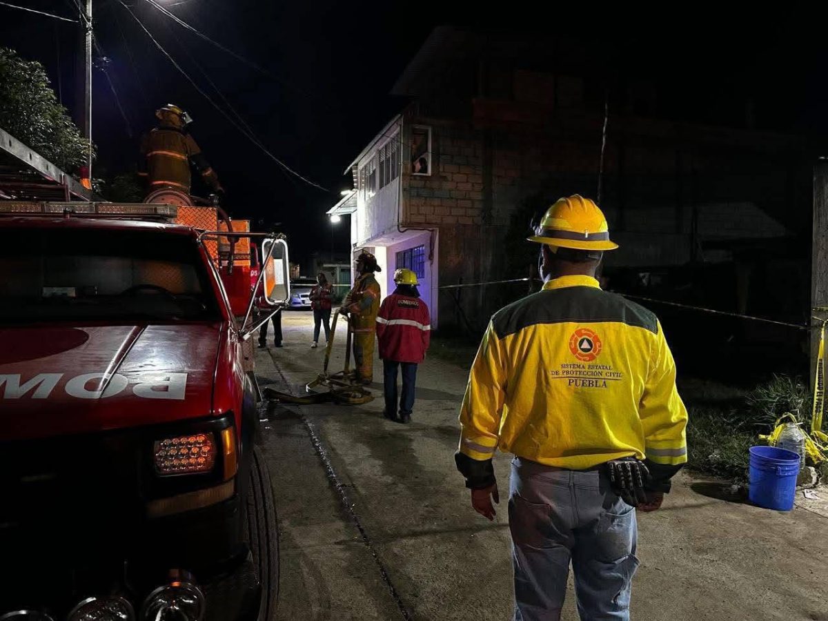 Incendio en Huauchinango deja 2 menores de edad sin vida