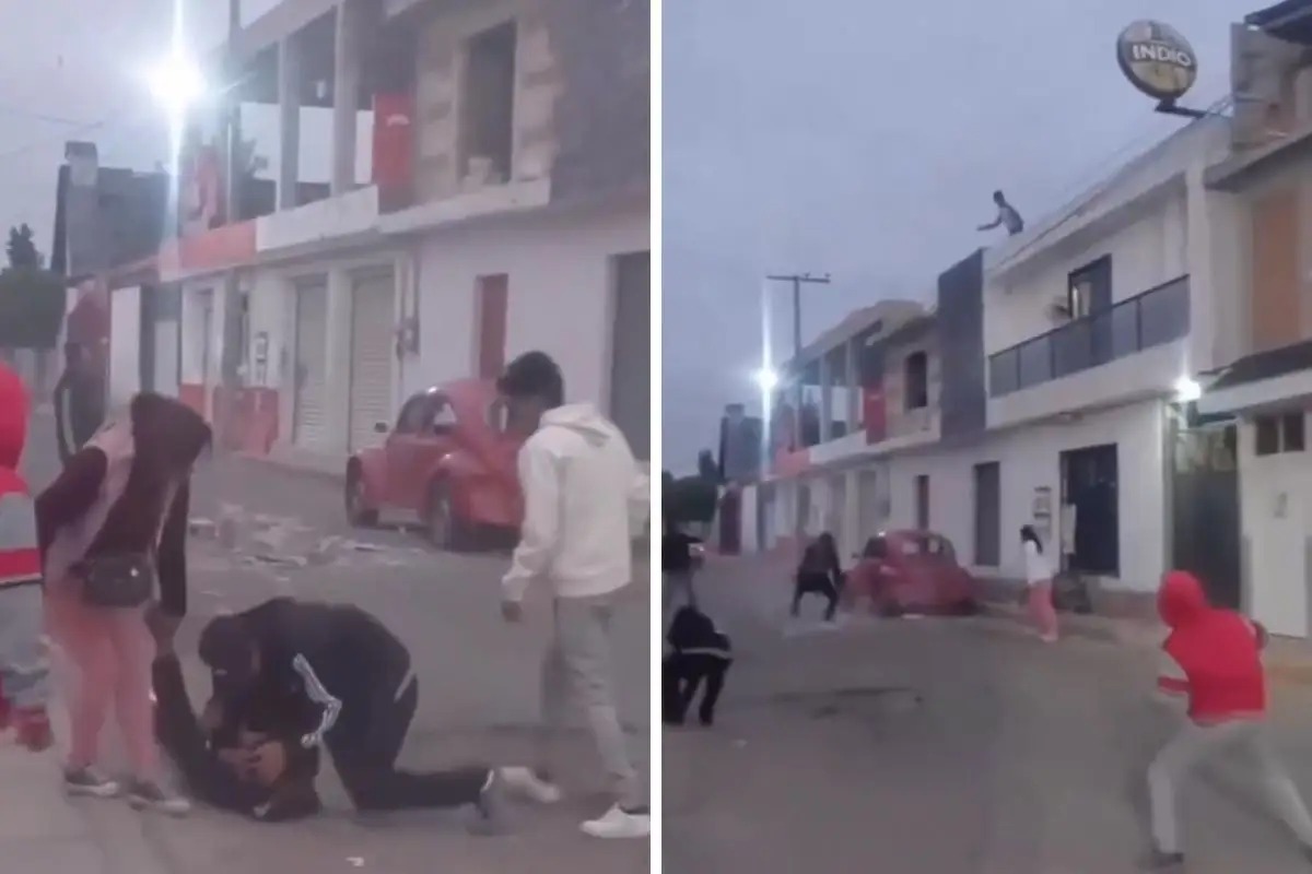 Piedras y blocks desatan riña en Zacatepec (VIDEO)