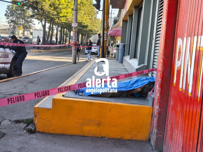 Encuentran indigente sin vida en la Puebla-Tlaxcala