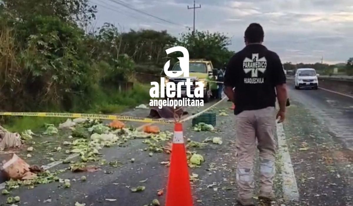 Volcadura deja una comerciante fallecida en Huaquechula