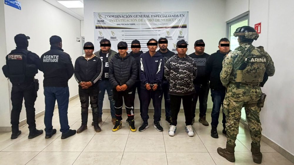 Estos son los 9 detenidos en Huejotzingo por robo a transporte